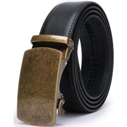 Ratchet Dress Genuine Leather Belts for Men with Automatic Buckle