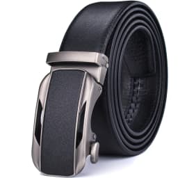 Ratchet Dress Genuine Leather Belts for Men with Automatic Buckle