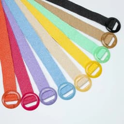 Green Black Yellow Vintage Braided Waist Belt Female Belt Round Buckle Wide Style Elasticity Belt for Women Clothing Accessories