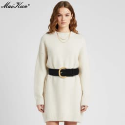 Maikun Wide Suede Belts For Women Ladies Chunky Waistband Fashion For Dress with Gold Buckle
