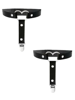 HERSHINE 2-piece set of women's fashionable and sexy leg strap garters, Y2K, Gothic, Harajuku, and Punk style,spring,summer