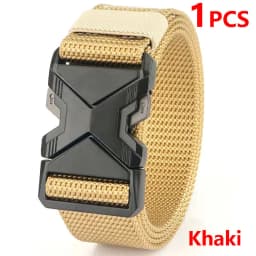 Men's Tactical Belt Nylon Braided Outdoor Training Military Belt Canva Casual Mountainee Trouser Pants Jeans Buckle Waist Belt