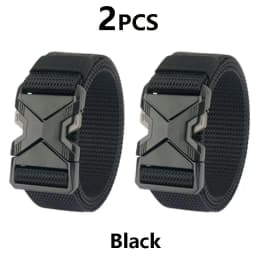 Men's Tactical Belt Nylon Braided Outdoor Training Military Belt Canva Casual Mountainee Trouser Pants Jeans Buckle Waist Belt
