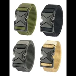 Men's Tactical Belt Nylon Braided Outdoor Training Military Belt Canva Casual Mountainee Trouser Pants Jeans Buckle Waist Belt
