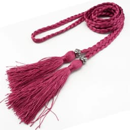 Ladies Belts Fashion Chinese Braided Style Woven Tassel Belt Women's Bohemian Tassel Waistband Waist Rope Dress Accessories