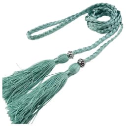 Ladies Belts Fashion Chinese Braided Style Woven Tassel Belt Women's Bohemian Tassel Waistband Waist Rope Dress Accessories