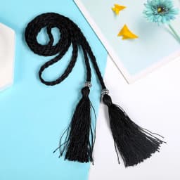 Ladies Belts Fashion Chinese Braided Style Woven Tassel Belt Women's Bohemian Tassel Waistband Waist Rope Dress Accessories