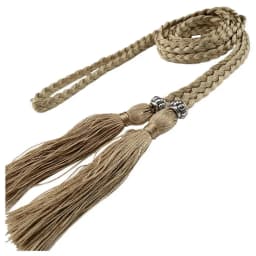 Ladies Belts Fashion Chinese Braided Style Woven Tassel Belt Women's Bohemian Tassel Waistband Waist Rope Dress Accessories