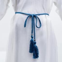 Women Waist Belt Rope Chinese Braided Style Woven Tassel Belt Colorful Knot Decorated Waist Chain Female Dress Coat Accessories