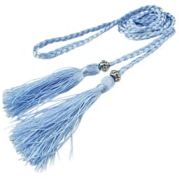 Women Waist Belt Rope Chinese Braided Style Woven Tassel Belt Colorful Knot Decorated Waist Chain Female Dress Coat Accessories