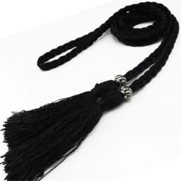 Women Waist Belt Rope Chinese Braided Style Woven Tassel Belt Colorful Knot Decorated Waist Chain Female Dress Coat Accessories
