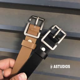 Fashion Teenagers Jeans Belt Chic Geometric Pin Buckle Black Girdle Strap Korean Vintage Waistband For Men Women PU Leather Belt