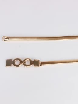 Metal Elastic Gold Eight characters Elastic Girls Ladies's Belts Women narrow Female Elegant Waistbands Waist Decorate For Dress