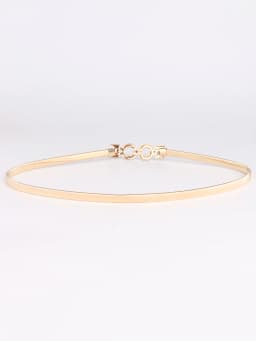 Metal Elastic Gold Eight characters Elastic Girls Ladies's Belts Women narrow Female Elegant Waistbands Waist Decorate For Dress