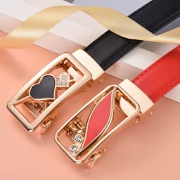 Fashion Women's Belt Versatile Automatic Buckle Belt High Quality PU Leather Youth Trend Casual Strap for Women
