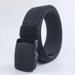 New Golf Sports Elastic Belt Fashion Belt Metal Automatic Buckle Tough Stretch Nylon Men Work belt 120CM Big Size Belts