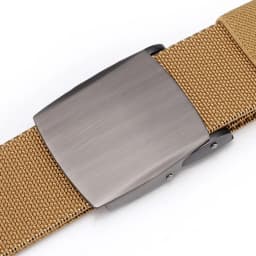 New Golf Sports Elastic Belt Fashion Belt Metal Automatic Buckle Tough Stretch Nylon Men Work belt 120CM Big Size Belts