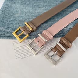 New Genuine Leather Women's Belt Simple Retro Women's Belt Paired with Jeans Casual Pants Width 2.8cm Luxury  Designer Belt