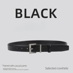 New Genuine Leather Women's Belt Simple Retro Women's Belt Paired with Jeans Casual Pants Width 2.8cm Luxury  Designer Belt