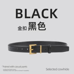 New Genuine Leather Women's Belt Simple Retro Women's Belt Paired with Jeans Casual Pants Width 2.8cm Luxury  Designer Belt