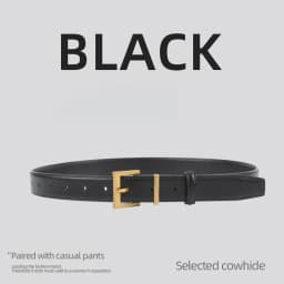 New Genuine Leather Women's Belt Simple Retro Women's Belt Paired with Jeans Casual Pants Width 2.8cm Luxury  Designer Belt