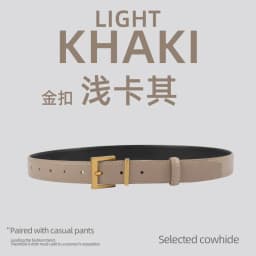 New Genuine Leather Women's Belt Simple Retro Women's Belt Paired with Jeans Casual Pants Width 2.8cm Luxury  Designer Belt