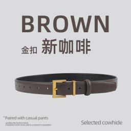 New Genuine Leather Women's Belt Simple Retro Women's Belt Paired with Jeans Casual Pants Width 2.8cm Luxury  Designer Belt