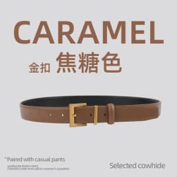 New Genuine Leather Women's Belt Simple Retro Women's Belt Paired with Jeans Casual Pants Width 2.8cm Luxury  Designer Belt