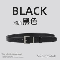 New Genuine Leather Women's Belt Simple Retro Women's Belt Paired with Jeans Casual Pants Width 2.8cm Luxury  Designer Belt