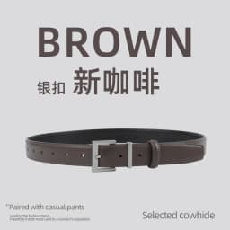 New Genuine Leather Women's Belt Simple Retro Women's Belt Paired with Jeans Casual Pants Width 2.8cm Luxury  Designer Belt