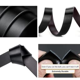 Men's Belt Black Automatic Buckle PU Belt Fashion Brand Luxury PU Leather Belt Business Casual Belt Trend Stylish Waist Belt Man