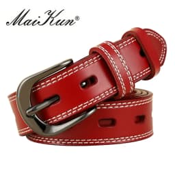Luxury Genuine Leather Belts for Women Top Quality Cowskin Women's Belt Vintage Metal Buckle Strap for Jeans Fashion Accessories