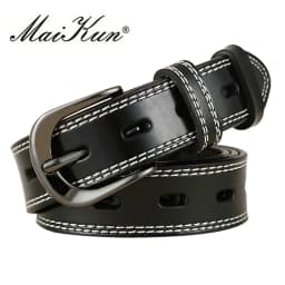 Luxury Genuine Leather Belts for Women Top Quality Cowskin Women's Belt Vintage Metal Buckle Strap for Jeans Fashion Accessories