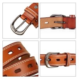 Luxury Genuine Leather Belts for Women Top Quality Cowskin Women's Belt Vintage Metal Buckle Strap for Jeans Fashion Accessories