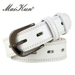 Luxury Genuine Leather Belts for Women Top Quality Cowskin Women's Belt Vintage Metal Buckle Strap for Jeans Fashion Accessories