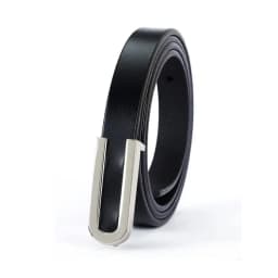 High Quality Real Cowskin Leather Belt Fashion Alloy Buckle Retro Ladies Thin Belts for Women Wild Jumpsuit Ceinture