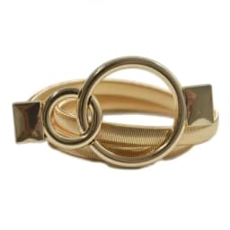 Fashion Metal Elastic Belt for Dresses Thin Waistband Stretch Skinny Round Leaf Buckle Waist Band Ladies Dress Cummerbands New
