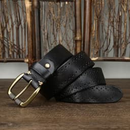 2024 Fashion Men's Belt Genuine Leather Pure Cowhide Pin Buckle Vintage Belt for Trap Male Jeans for Man Luxury Designer