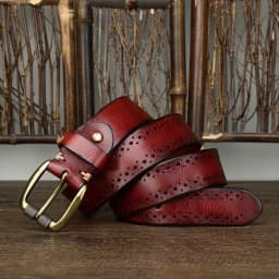 2024 Fashion Men's Belt Genuine Leather Pure Cowhide Pin Buckle Vintage Belt for Trap Male Jeans for Man Luxury Designer