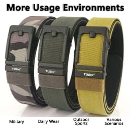 TUSHI Hard Belt Military Belt for Men Sturdy Nylon Metal Automatic Buckle Police Tactical Belt Outdoor Girdle IPSC Accessories