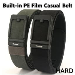 TUSHI Hard Belt Military Belt for Men Sturdy Nylon Metal Automatic Buckle Police Tactical Belt Outdoor Girdle IPSC Accessories