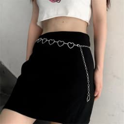 100cm Waistband Pants Classic Waist Chain Love Heart Hollow Girdle For Women Hip Hop Style Fashion Fine Waist Belts Trendy
