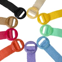 Beltox Women Straw Woven Elastic Wide Belt Solid Color with Matching Plastic Buckle