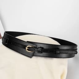 Women's U-shaped Pin Buckle Removable PU Belt Fashionable With Jeans Wide-leg Pants Personalized Women's Waist Accessories