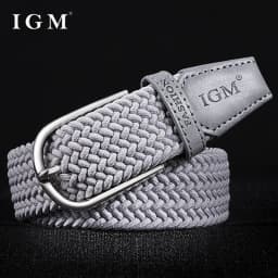 Men's woven canvas belt with arbitrary elastic elastic belt male student young man hundred stitch buckle waistband tide