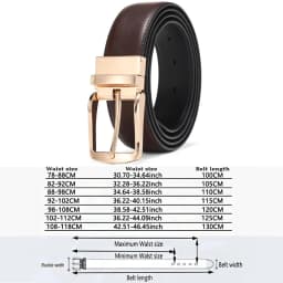 Men Reversible Dress Belts Casual High Quality Belt Genuine Leather Belt Male Vintage Luxury Coolerfire HQ108