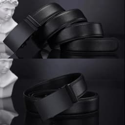 Men Belts Automatic Buckle Belt Famous Brand Business Belt Men Top Quality PU Luxury Leather For Men Leather Strap Casual For Me