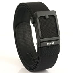 TUSHI Brand 4.3 Wide Thickened Gun Hanging Double-Layer Nylon Cloth Belt Versatile Casual Outdoor Tactical Automatic Buckle Mens