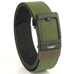 TUSHI Brand 4.3 Wide Thickened Gun Hanging Double-Layer Nylon Cloth Belt Versatile Casual Outdoor Tactical Automatic Buckle Mens