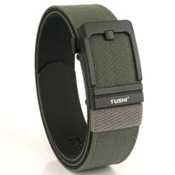 TUSHI Brand 4.3 Wide Thickened Gun Hanging Double-Layer Nylon Cloth Belt Versatile Casual Outdoor Tactical Automatic Buckle Mens
